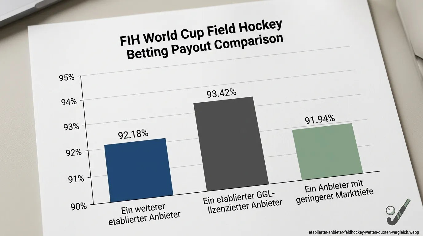 Ein weiterer etablierter Anbieter Feldhockey Quotenvergleich mit einem etablierten GGL-lizenzierten Anbieter und ein Anbieter mit geringerer Markttiefe für FIH World Cup, Pro League und Olympia