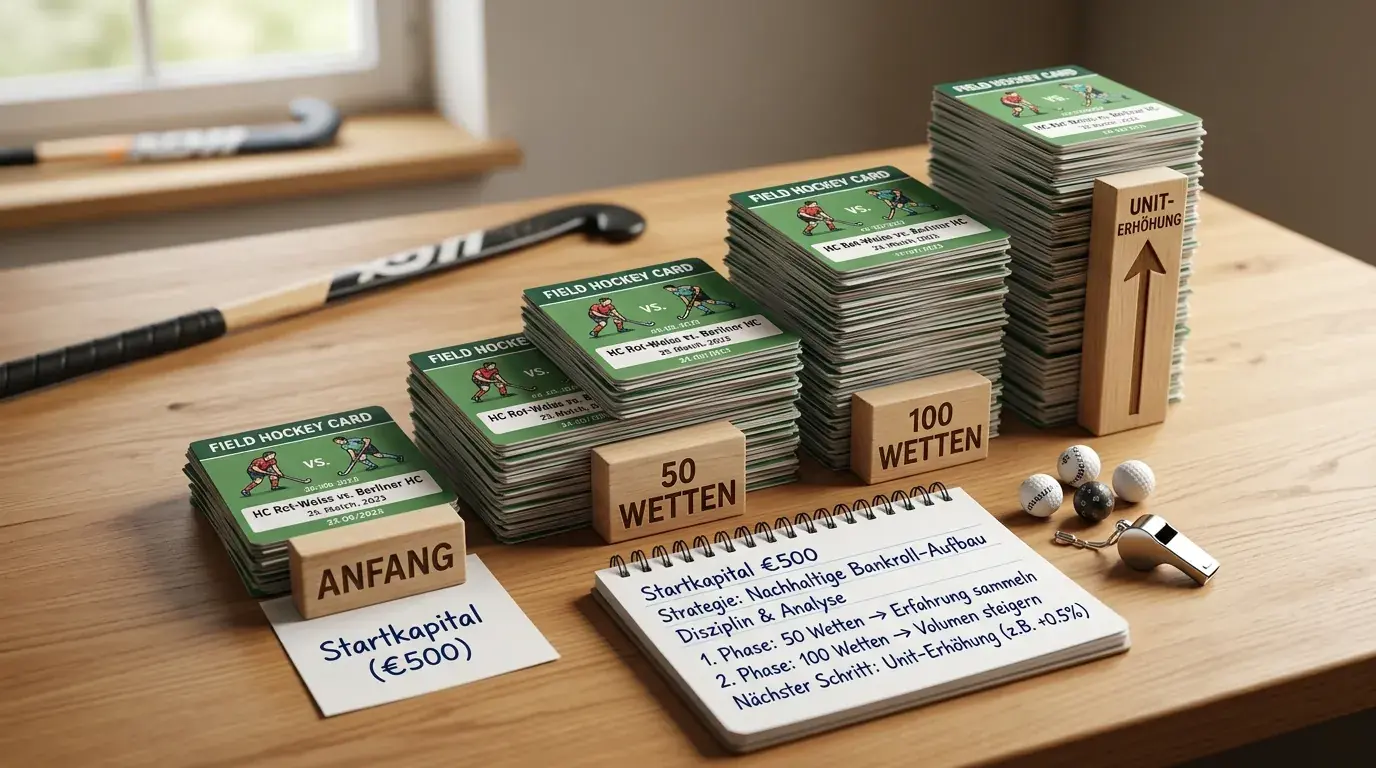 Nachhaltiger Bankroll-Aufbau beim Feldhockey-Wetten mit Startkapital-Planung und Einsatzstrategie