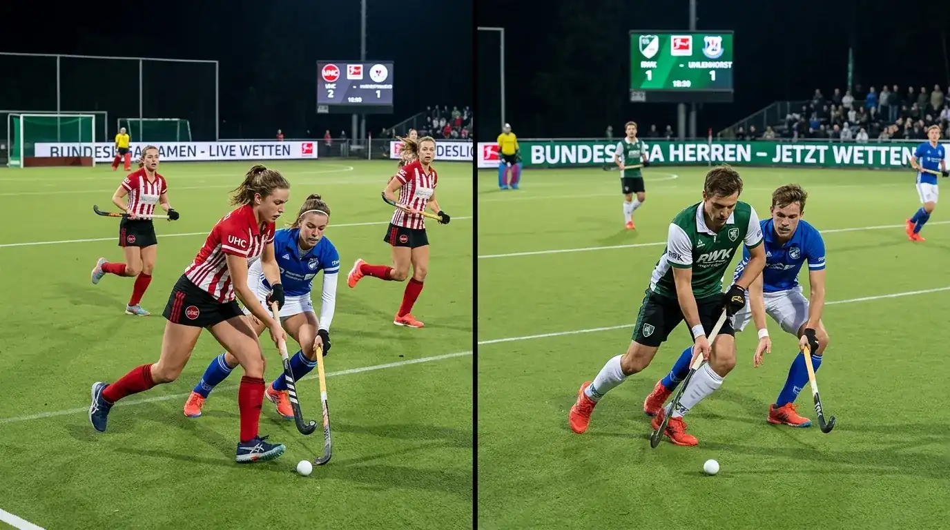 Feldhockey Bundesliga Damen und Herren Wettmarkt-Vergleich — Verfügbarkeitsunterschiede erklärt