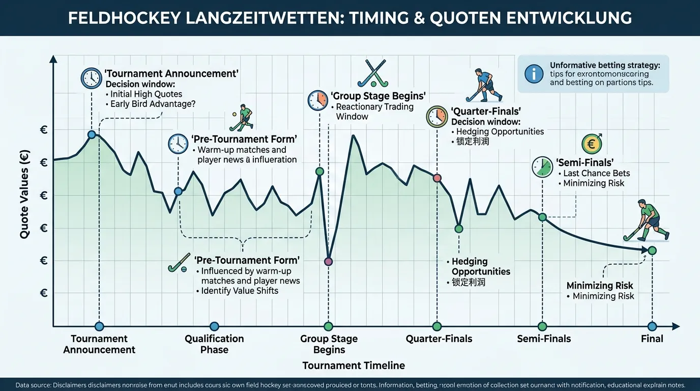 Optimales Timing für Feldhockey Langzeitwetten — Quotenentwicklung im Turnierverlauf strategisch nutzen