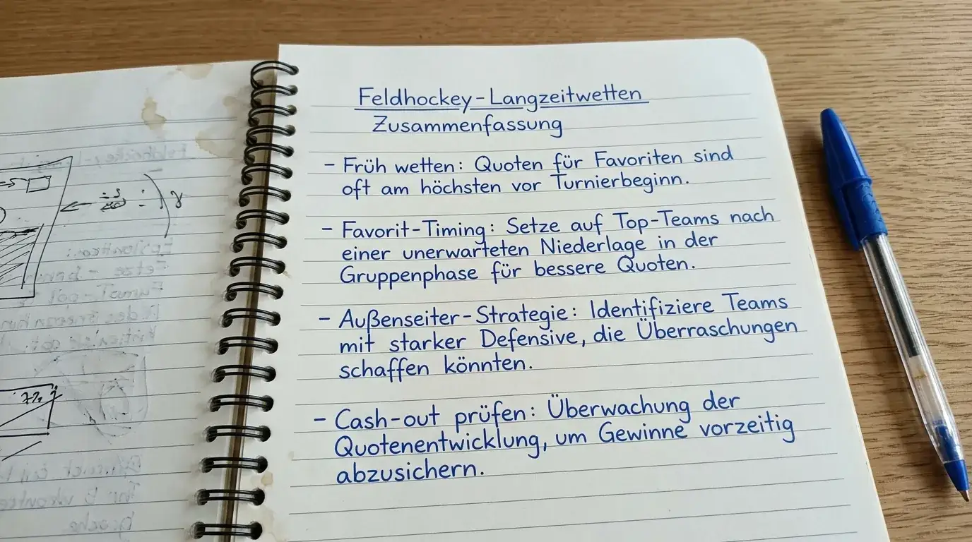 Zusammenfassung Feldhockey Langzeitwetten — Entscheidungsrahmen und Empfehlungen für Outright-Wetten