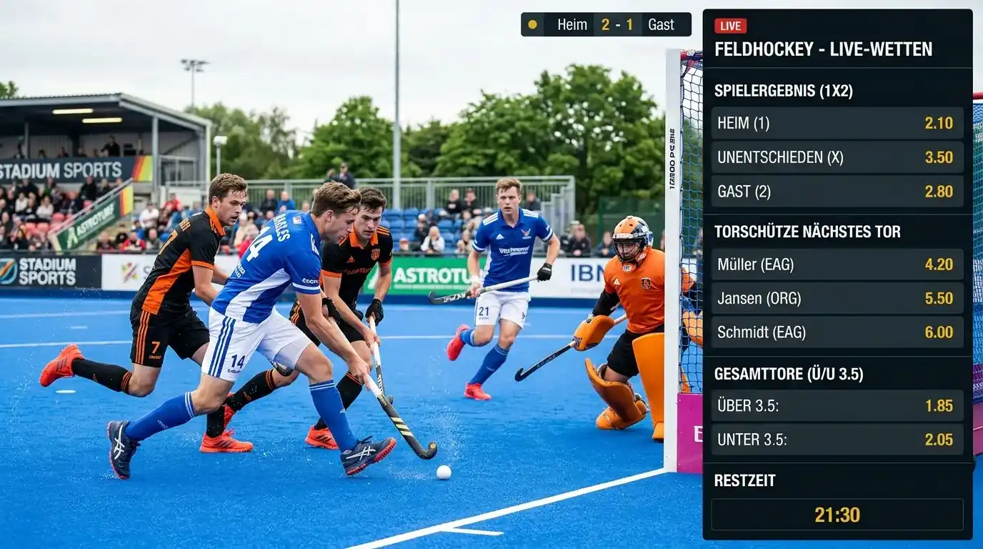 Feldhockey Live Wetten In-Play-Märkte optimal nutzen — Zeitstrafen, Quartale und Quotenbewegungen 2026