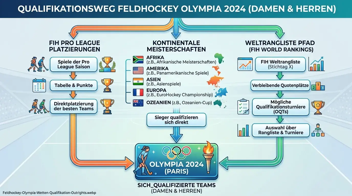 Feldhockey Olympia Qualifikation Vormarkt Outright-Wetten frühzeitig attraktive Quoten