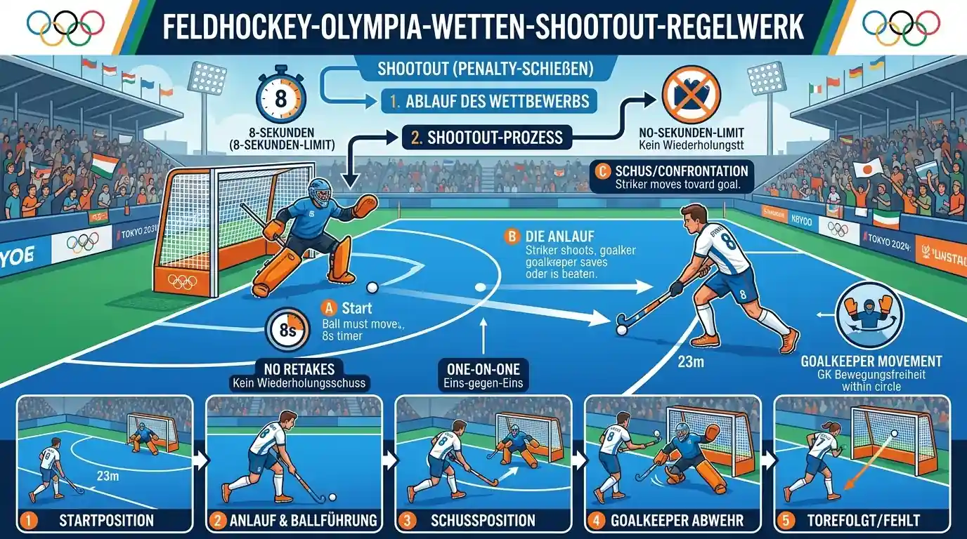 Feldhockey Olympia Shootout Regelwerk Wettabrechnung K.o.-Runde erklärt