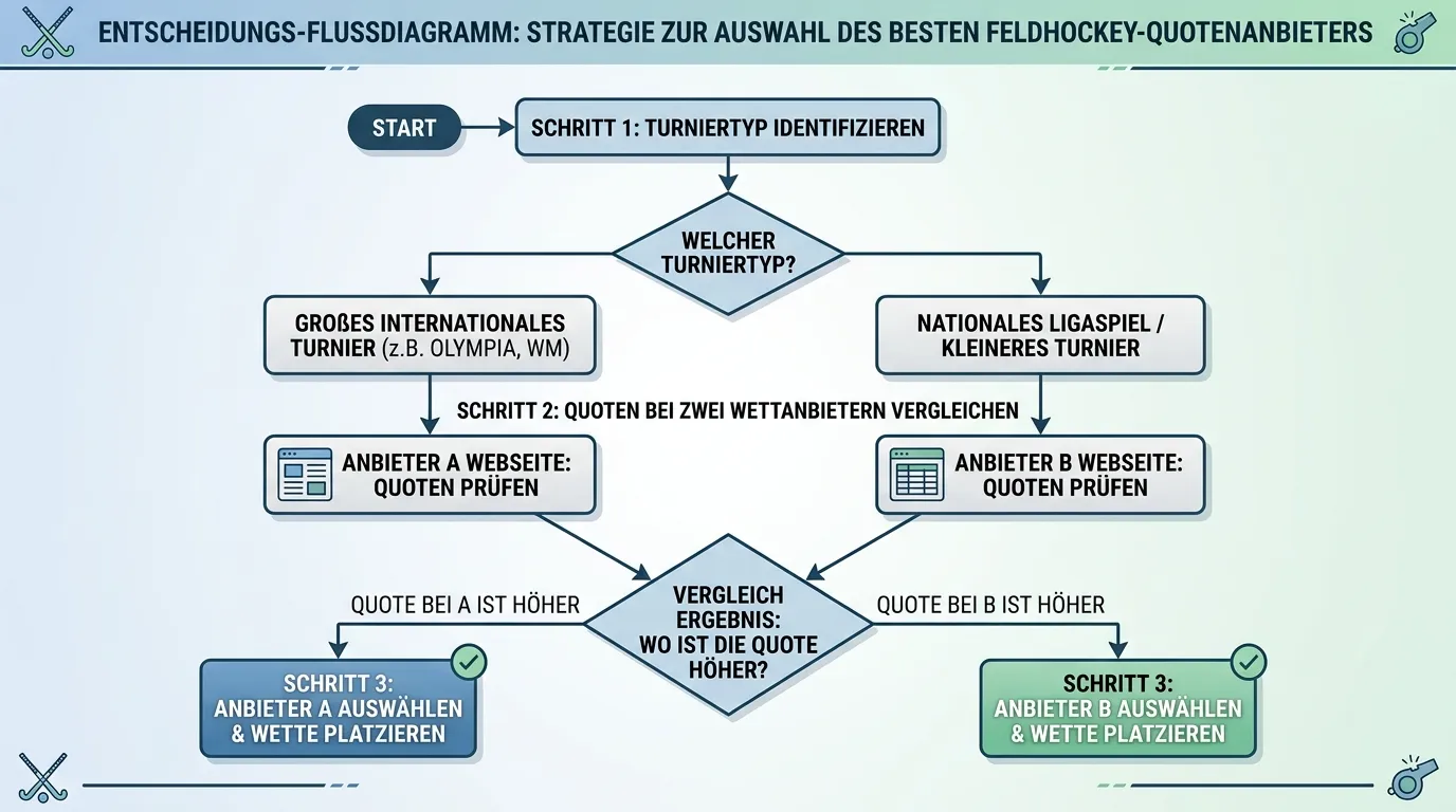 Systematischer Feldhockey-Quotenvergleich — Schritt-für-Schritt Auswahl des besten Anbieters pro Wette