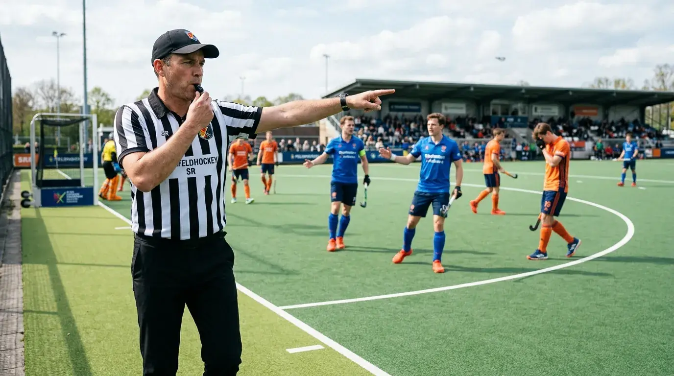 Schiedsrichterentscheidung bei Strafecke im Feldhockey und Auswirkungen auf Wettmärkte und Abrechnungsregeln