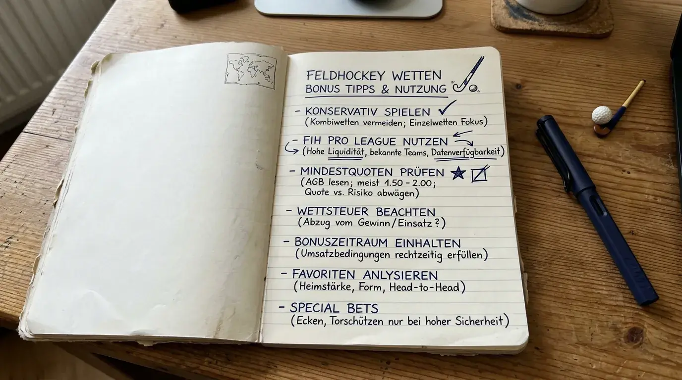 Strategische Nutzung von Feldhockey Wetten Boni — Tipps zur optimalen Bonusverwendung