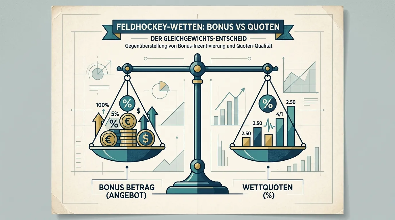 Feldhockey Bonus versus Auszahlungsquote — langfristiger Vergleich für strategische Wettentscheidung