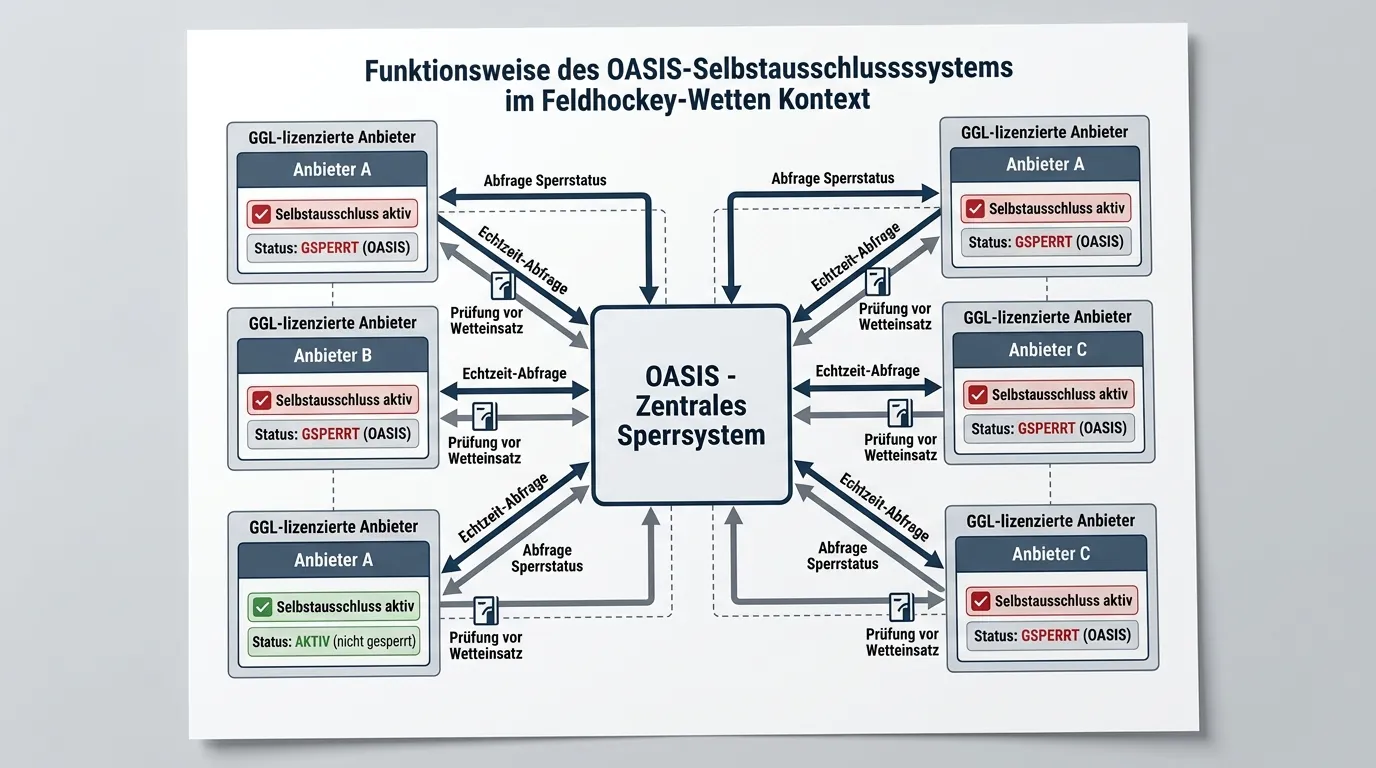 OASIS Selbstausschlusssystem für Sportwetten in Deutschland — Funktionsweise und Bedeutung für Feldhockey-Wetter