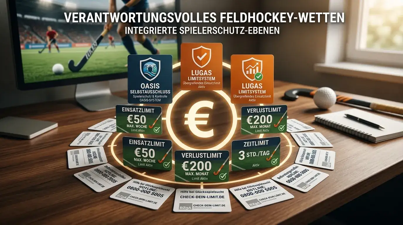 Verantwortungsvolles Wetten bei Feldhockey — OASIS, LUGAS und Spielerschutz als Grundlage für sicheres Sportwetten