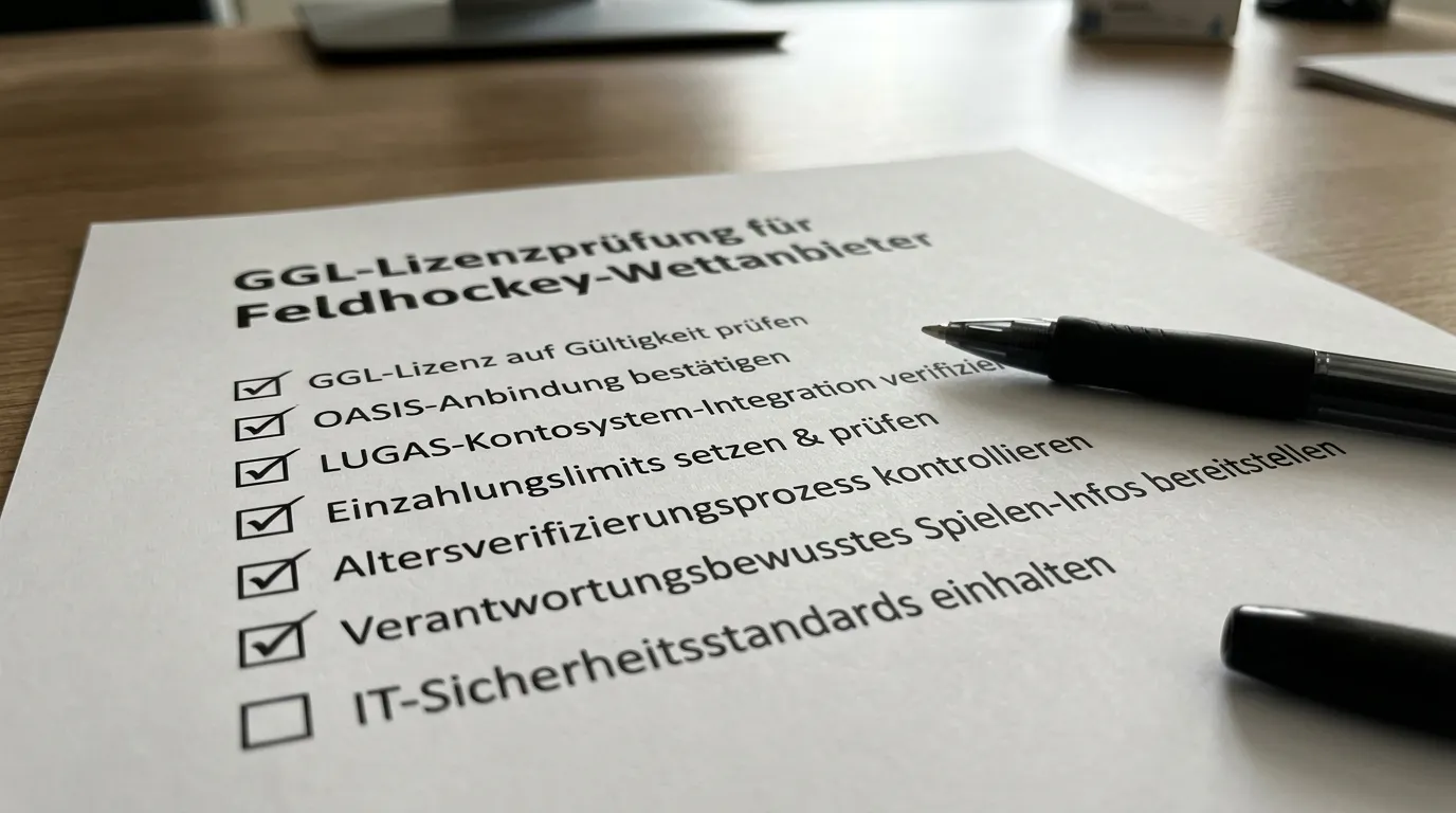 GGL-Lizenzprüfung für Feldhockey-Wettanbieter — wichtiger erster Schritt für Einsteiger