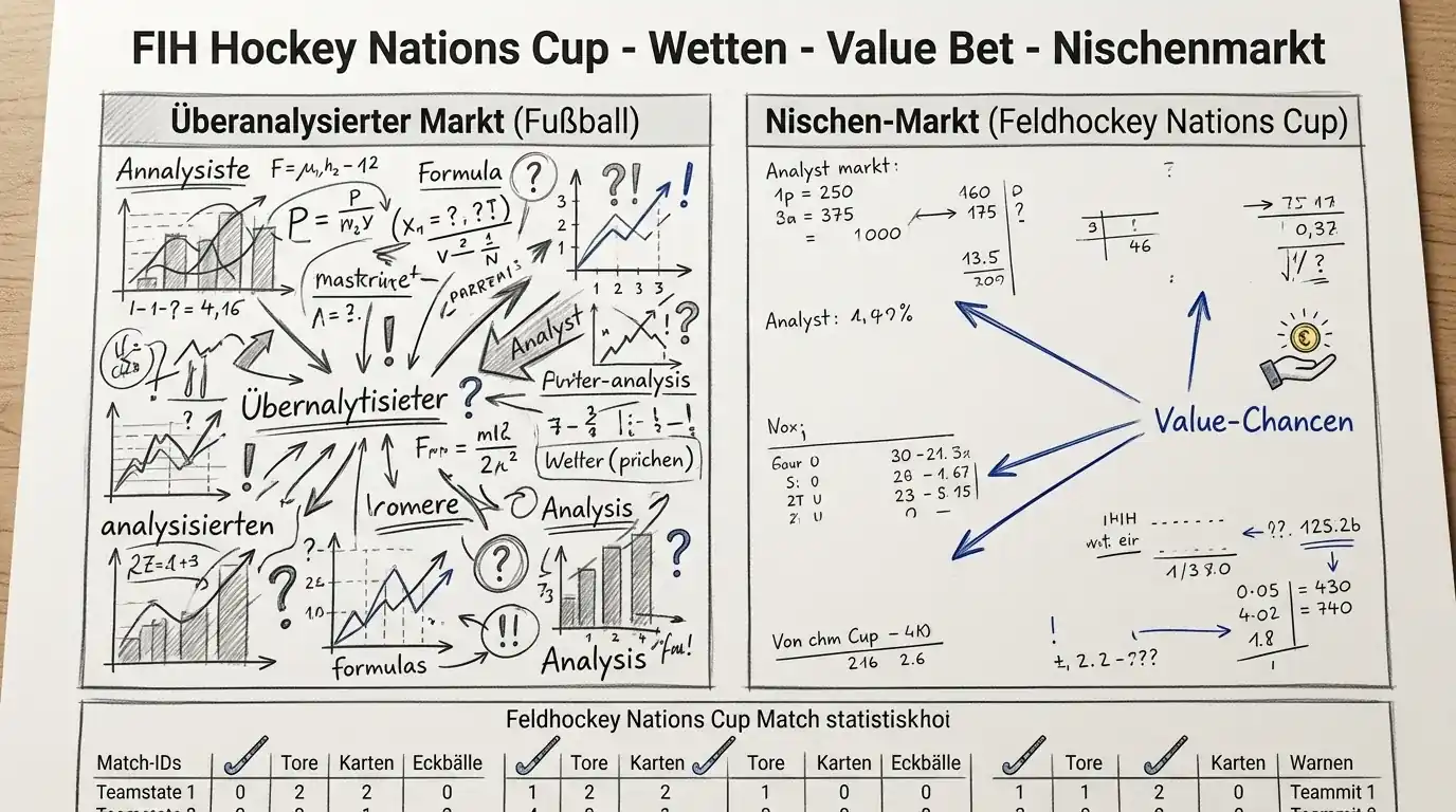 Value Bets beim FIH Hockey Nations Cup — Marktineffizienz im Nischenwettbewerb und Chancen für informierte Feldhockey-Wetter