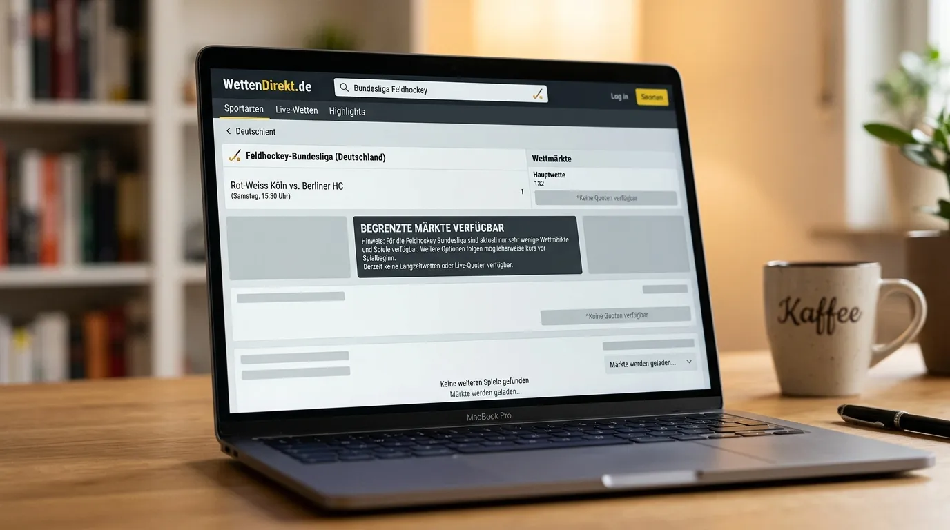 Feldhockey Bundesliga Wettmarkt Verfügbarkeit — Warum so wenige Buchmacher Bundesliga-Spiele im Angebot führen