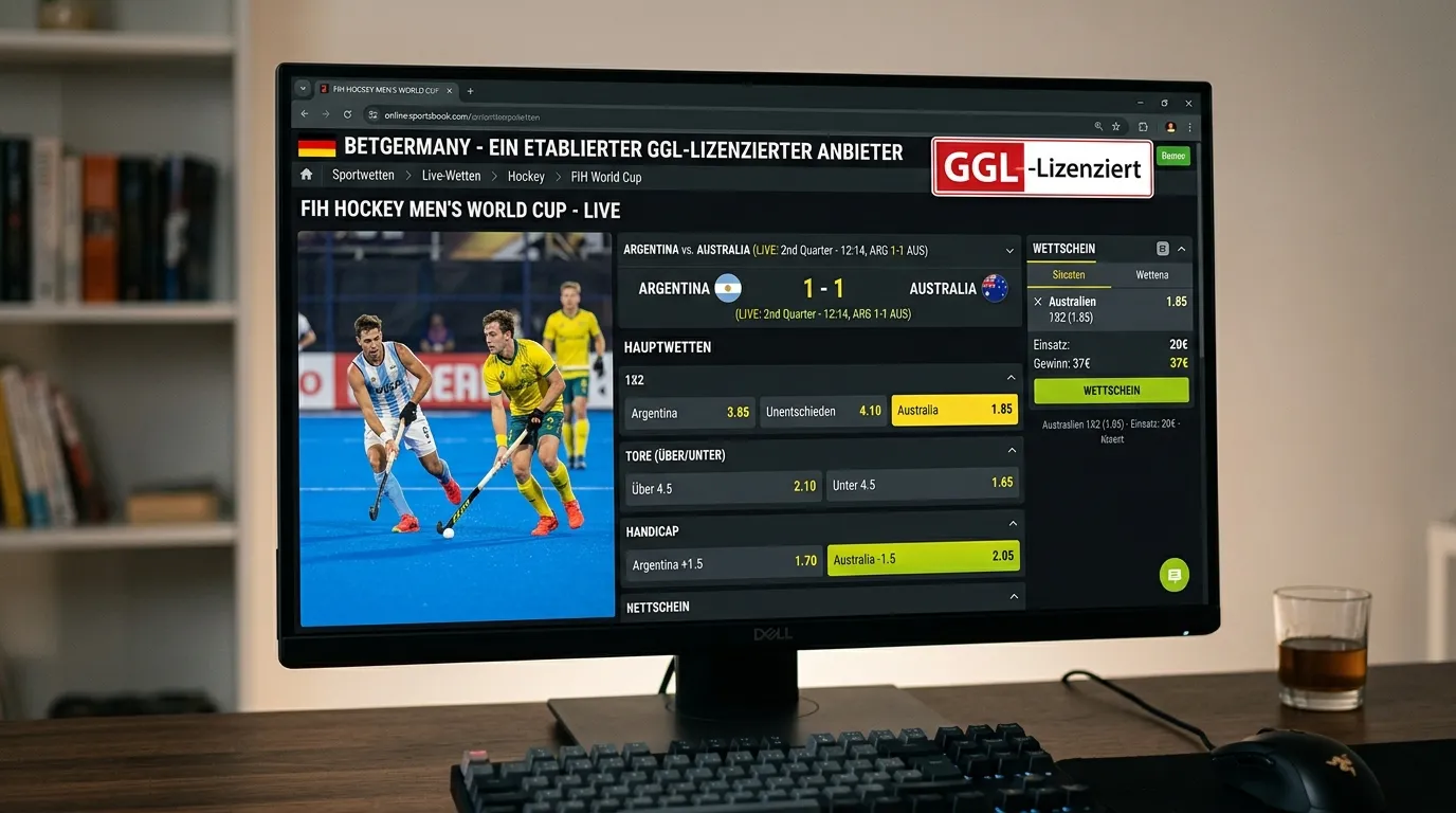 Ein etablierter GGL-lizenzierter Anbieter: Feldhockey-Wetten Übersicht — Auszahlungsquoten und Märkte für WM, EM und Olympia im Test 2026